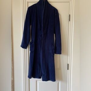 Boys size 14 robe. Plush.  NWOT navy.  JC Penny